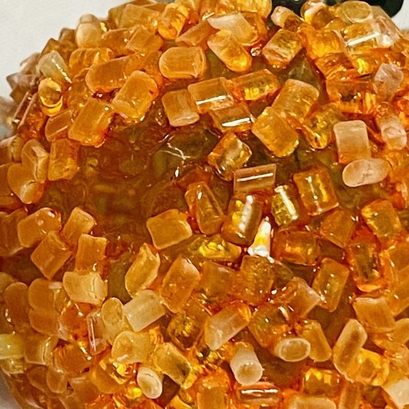 2 White & 1 Orange Vintage Lighted Ice frosted Christmas Bulbs ONLY Lot of 3 - Picture 8 of 16